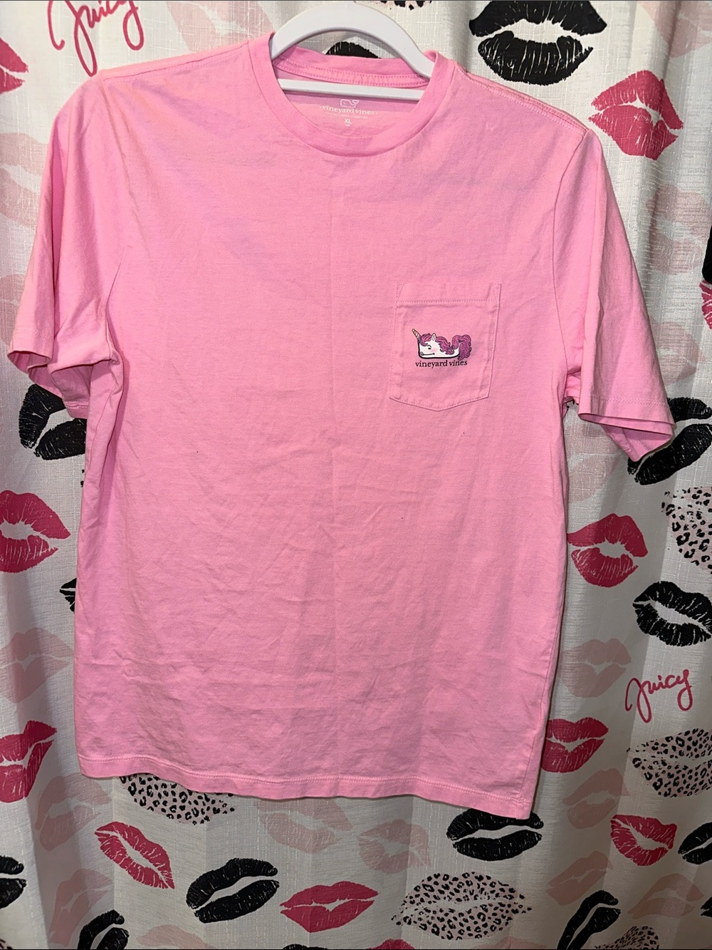 Vineyard Vines Pink Pocket Whale T-Shirt